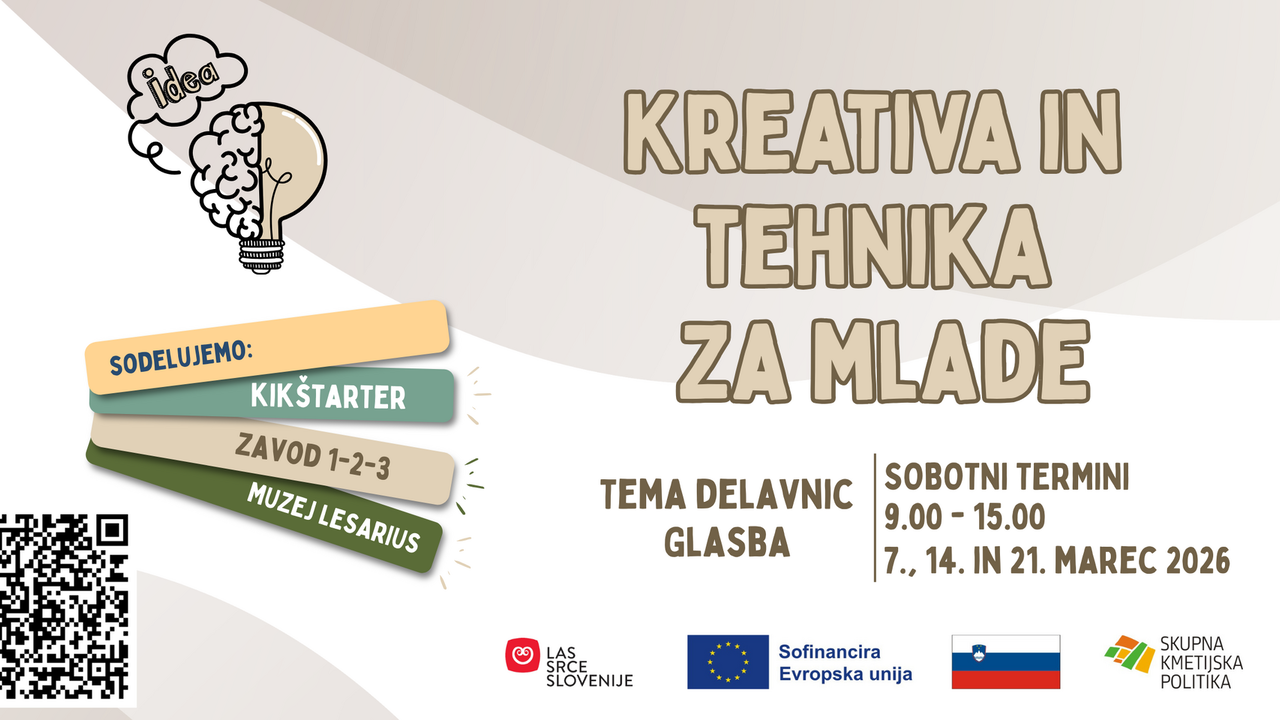 Kreativa in tehnika za mlade- glasba