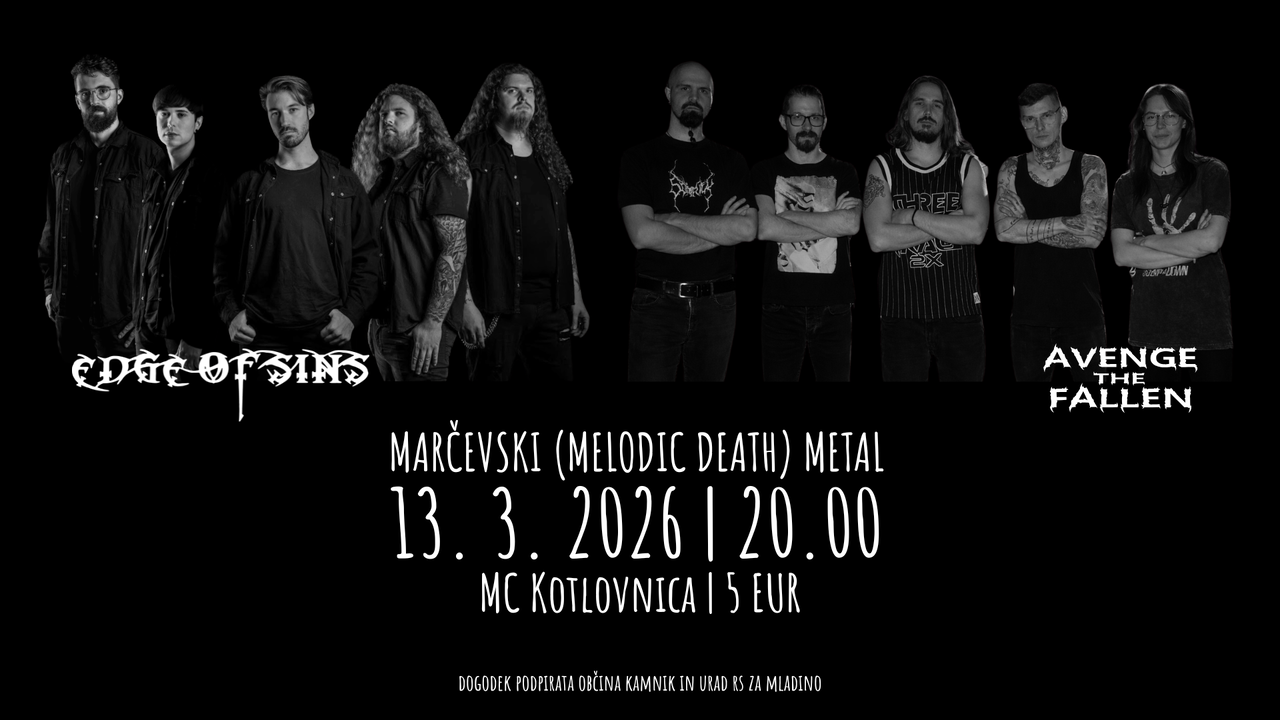 Marčevski metal: Edge of Sins + Avenge the Fallen